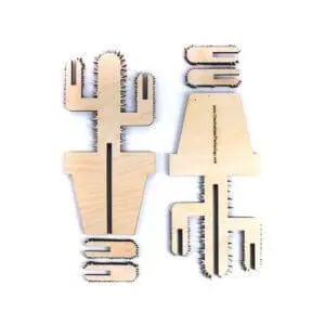 lasergesneden houten cactus / bloemen - laser cut wooden cactus / flowers