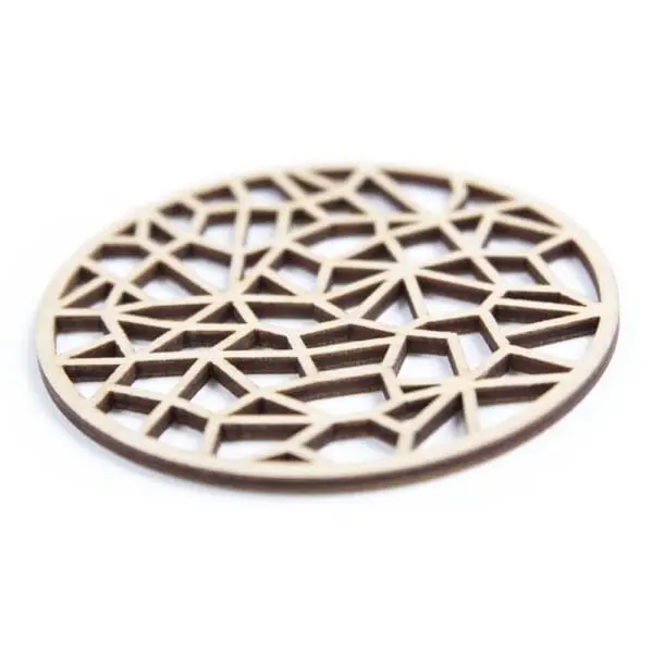 sous-verres en bois découpés au laser - sous-verres découpés au laser