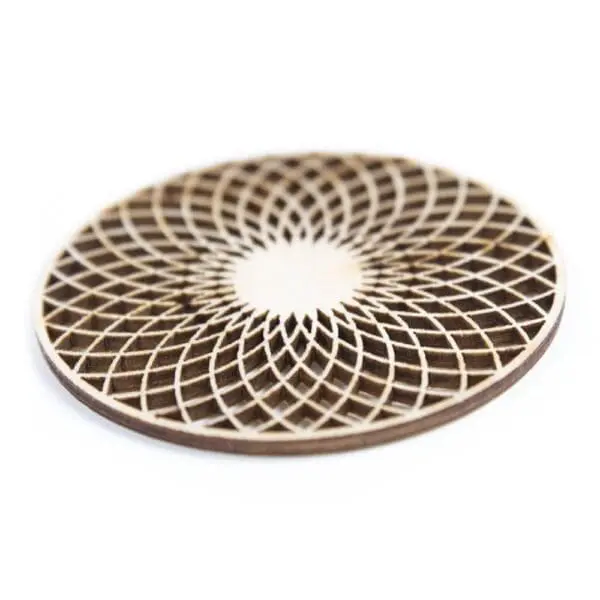 houten lasergesneden onderzetters - laser cut coasters