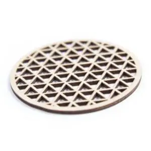 houten lasergesneden onderzetters - laser cut coasters