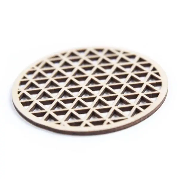 houten lasergesneden onderzetters - laser cut coasters