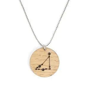 Lasergesneden houten ketting / hanger constellations / sterrenbeeld - Lasercut wooden necklace / pendant constellations