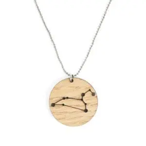 Lasergesneden houten ketting / hanger constellations / sterrenbeeld - Lasercut wooden necklace / pendant constellations