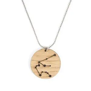 Lasergesneden houten ketting / hanger constellations / sterrenbeeld - Lasercut wooden necklace / pendant constellations