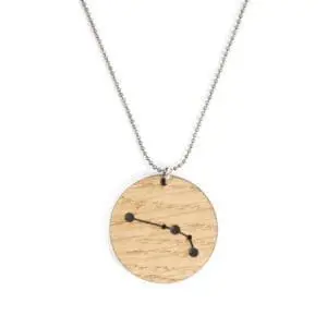 Lasergesneden houten ketting / hanger constellations / sterrenbeeld - Lasercut wooden necklace / pendant constellations