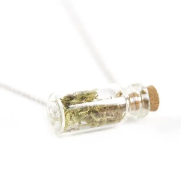 Ketting met mini flesje - message in a bottle - Necklace with a mini bottle - Message in a bottle