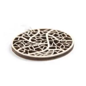 Houten oorbellen - lasergesneden oorbellen / lasercut earrings