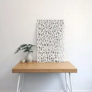Lasergesneden tekst - Laser cut quote