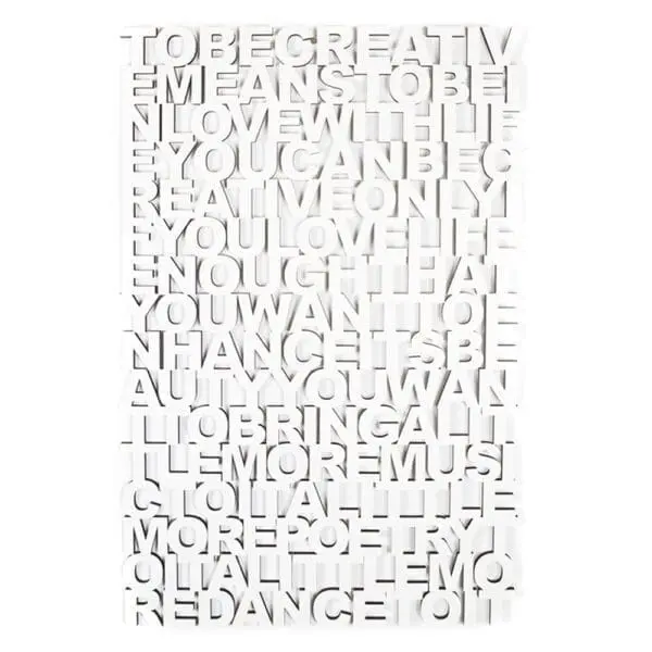 Lasergesneden tekst - Laser cut quote