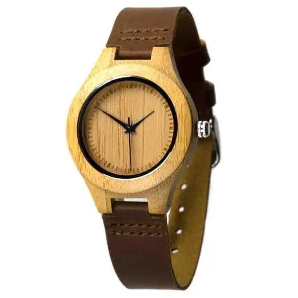 houten horloge galapagos bamboe