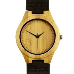 houten horloge van bamboe