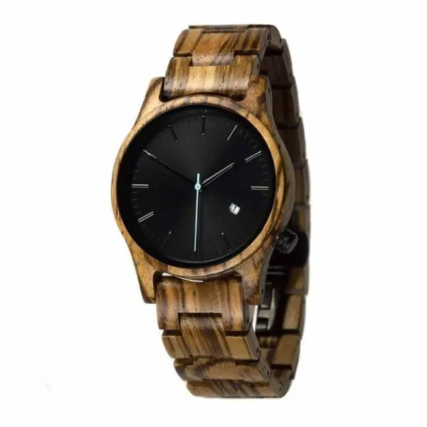 Houten Horloge - Gobi - Zebrano - 40 mm