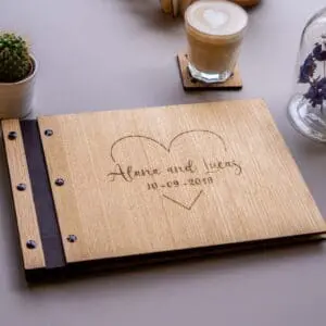 Gastenboek trouwerij met eigen ontwerp