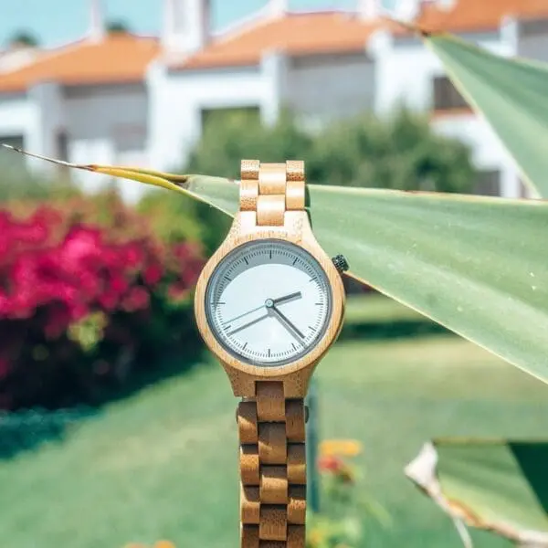 Houten Horloge - Toendra - Bamboe - 35 mm - Afbeelding 6