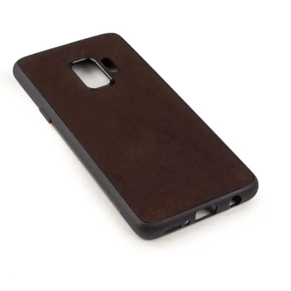 Samsung S9 hoesje - leren case - leren telefoonhoes