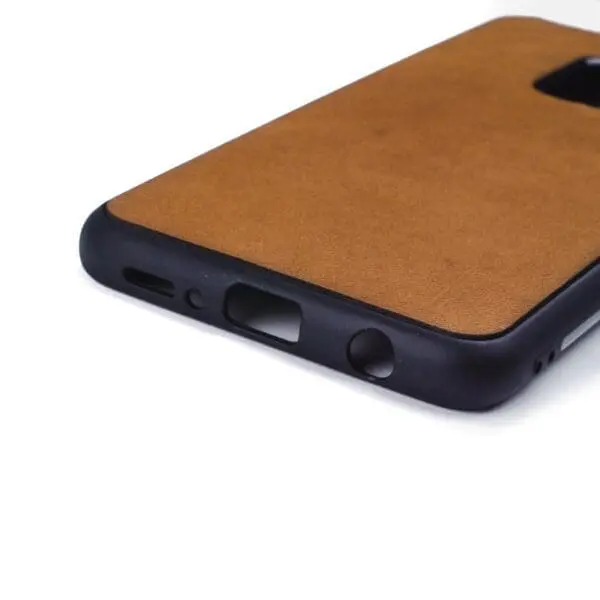 Samsung S9 hoesje - leren case - leren telefoonhoes