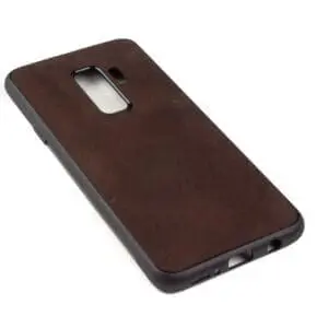 Samsung S9 PLUS hoesje - leren case - leren telefoonhoes