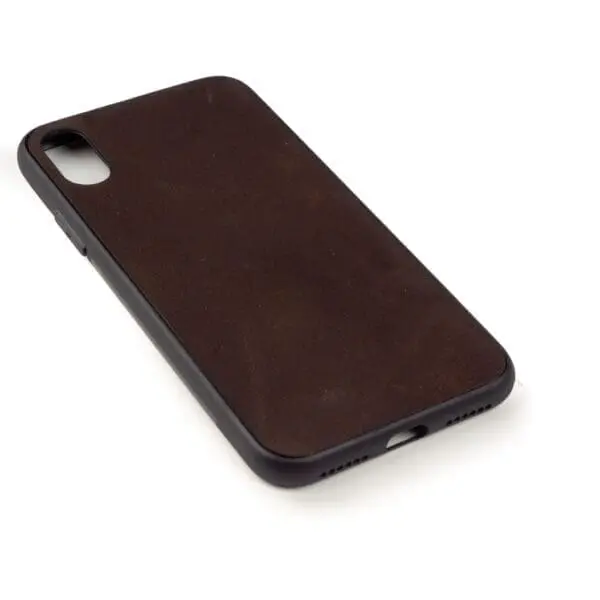 Iphone X hoesje - leren case - leren telefoonhoes