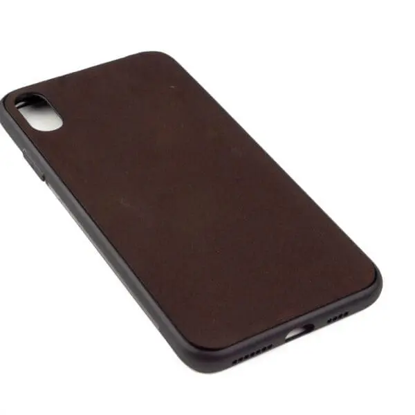 Iphone XS MAX hoesje - leren case - leren telefoonhoes