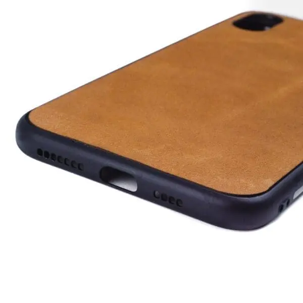 Iphone XS MAX hoesje - leren case - leren telefoonhoes