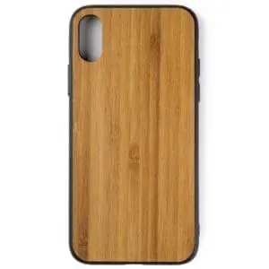 iphone X hoesje - bumper case - houten telefoonhoes