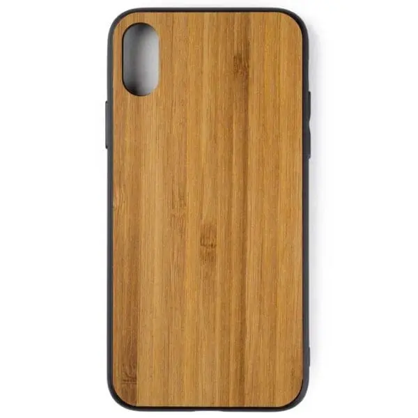 iphone X hoesje - bumper case - houten telefoonhoes
