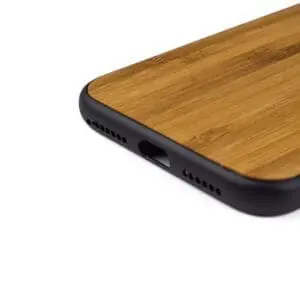 iphone X hoesje - bumper case - houten telefoonhoes