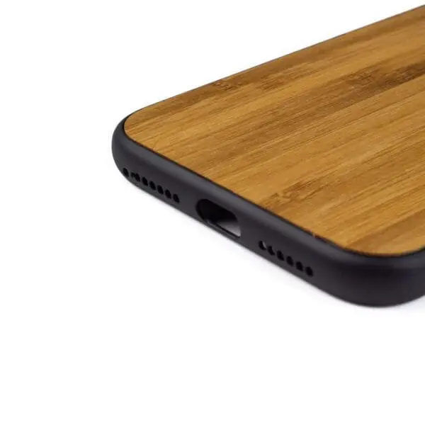 iphone X hoesje - bumper case - houten telefoonhoes