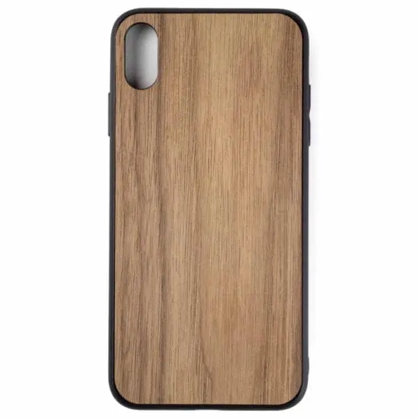 iphone XS MAX hoesje - bumper case - houten telefoonhoes