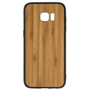 Samsung S7 Edge hoesje - bumper case - houten telefoonhoes