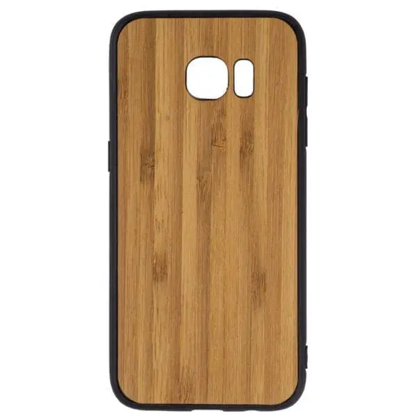 Samsung S7 Edge hoesje - bumper case - houten telefoonhoes
