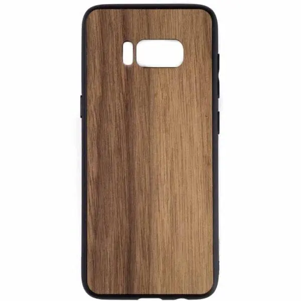 Samsung S8 hoesje - bumper case - houten telefoonhoes