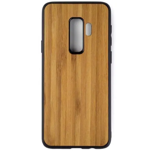 Samsung S9 PLUS hoesje - bumper case - houten telefoonhoes