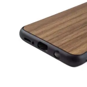 Samsung S9 PLUS hoesje - bumper case - houten telefoonhoes