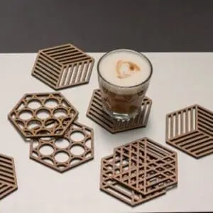 Geometra set onderzetters