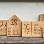 houten huisnummer graveren
