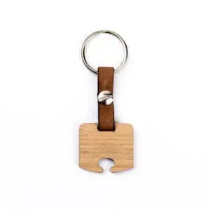 houten sleutelhanger met naam