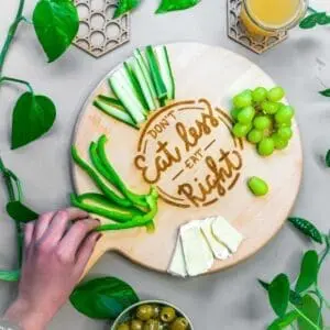 Borrelplank rond personaliseren