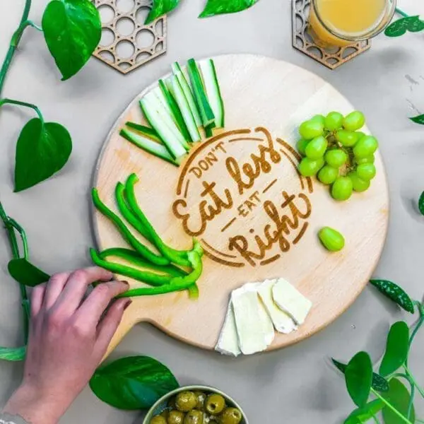 Borrelplank rond personaliseren