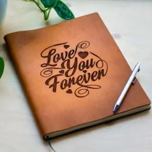Leather notebook