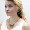 lasergesneden houten ketting / collier - Laser cut wooden necklace / collier