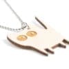 laser cut wooden cat / cat - Laser cats - Laser cut necklace / pendant cat - lasercat