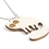 laser cut wooden cat / cat - Laser cats - Laser cut necklace / pendant cat - lasercat