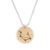 Lasercut wooden necklace / pendant constellations / zodiac sign - Lasercut wooden necklace / pendant constellations