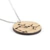 Lasercut wooden necklace / pendant constellations / zodiac sign - Lasercut wooden necklace / pendant constellations