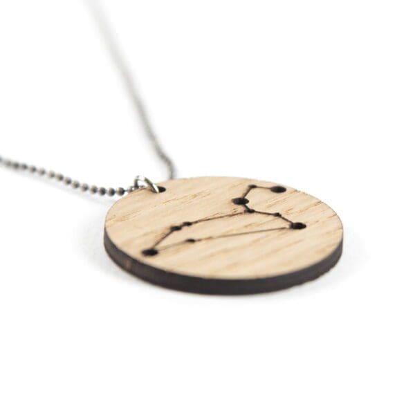 Lasergesneden houten ketting / hanger constellations / sterrenbeeld - Lasercut wooden necklace / pendant constellations