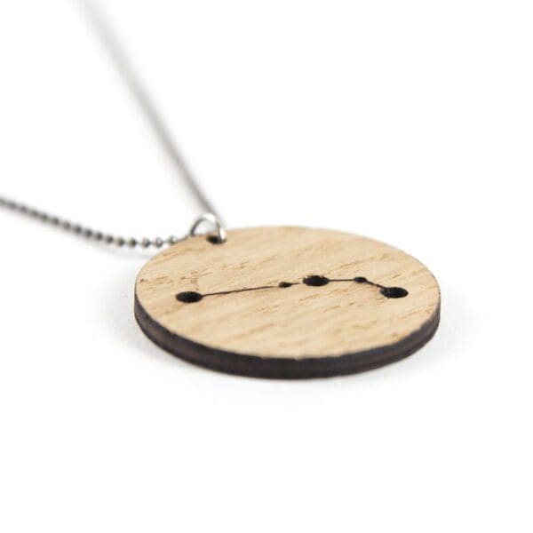 Lasergesneden houten ketting / hanger constellations / sterrenbeeld - Lasercut wooden necklace / pendant constellations