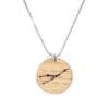 Lasercut wooden necklace / pendant constellations / zodiac sign - Lasercut wooden necklace / pendant constellations