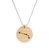 Lasercut wooden necklace / pendant constellations / zodiac sign - Lasercut wooden necklace / pendant constellations