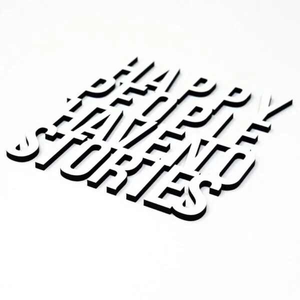 quote happy people have no stories white 2